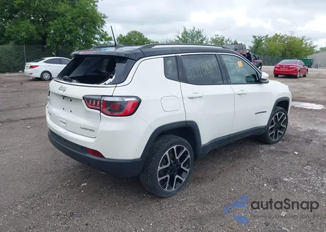 2018 Jeep Compass Limited 4X4 z USA, uszkodzony, nr VIN 3C4NJDCB8JT399302
